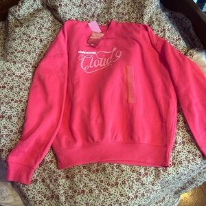 Target Pink 'Cloud' Script Crewneck Sweater
